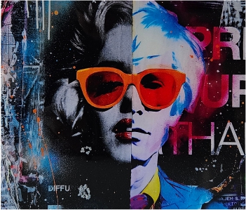Two Faces Serie: Monroe/Warhol 1